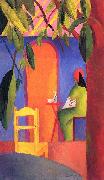 August Macke Turkisches Cafe (II) oil painting on canvas
